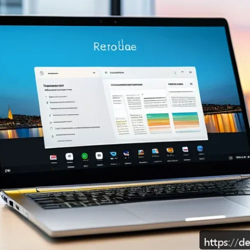 Home 30 온라인 자원 활용을 위한 워크숍 소개 - A modern digital professional workspace featuring a sleek laptop displaying advanced search engine r...