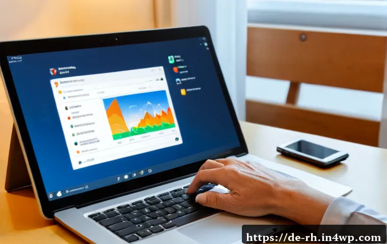 Home 17 모든 분야에서의 온라인 자원 활용법 - Photorealistic scene of a middle-aged German woman using diverse online resources at a tidy home off...